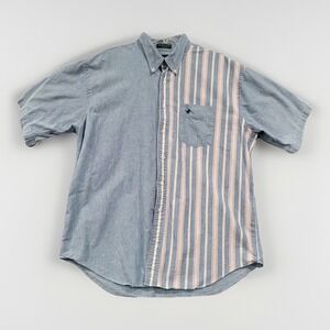 Flying Scotsman Men's XL Striped Button Down Shirt Short Sleeve Casual‎ USA
